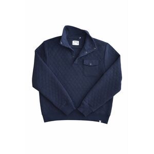 Sovereign Code Columbia Mock Neck Quilted Pullover Black Mens Large